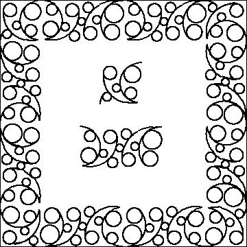 (image for) Bubbles and Waves Border and Corner-L04340*